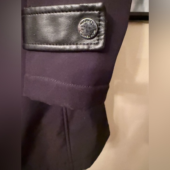 Vintage Michael Kors Black Trench Coat, Size Medium, EUC - Picture 8 of 13